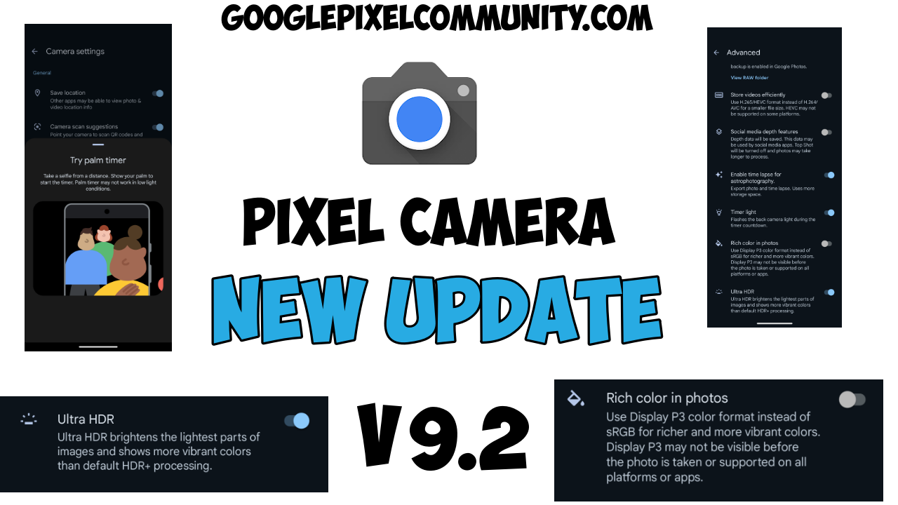 Pixel Camera 9.2 Update 3 New Features