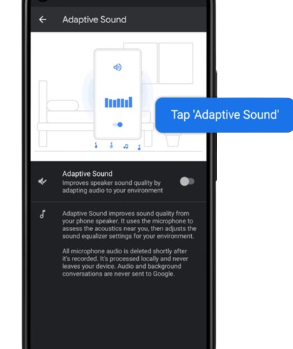 What is Adaptive Sound on Google Pixel
