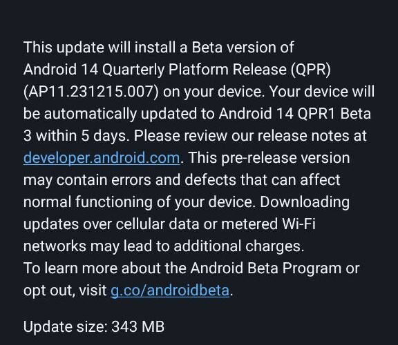 Android 14 QPR2 Beta 3 Rolled out to Eligible Pixel Devices